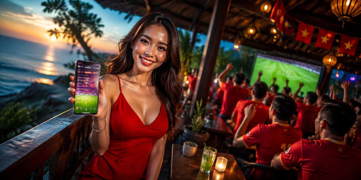 Người dùng xem kèo bóng đá và đặt cược trên ứng dụng di động tại Đà Lạt