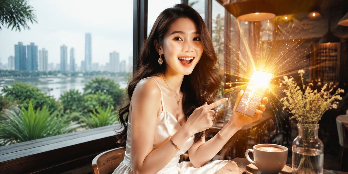 Người dùng TP.HCM sử dụng điện thoại di động tại quán cà phê để truy cập mtrung